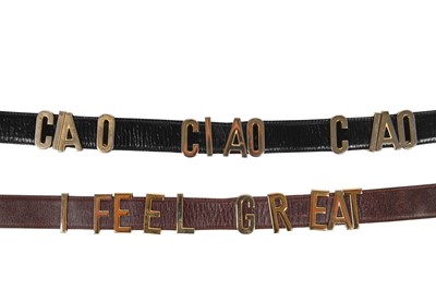 Lot 189 - Seven statement belts, 1980s