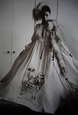 Lot 322 - A fine Bill Gibb embroidered maxi dress, Autumn-Winter 1972