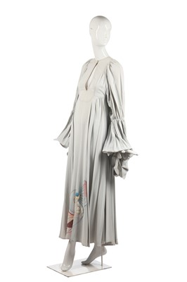 Lot 322 - A fine Bill Gibb embroidered maxi dress, Autumn-Winter 1972