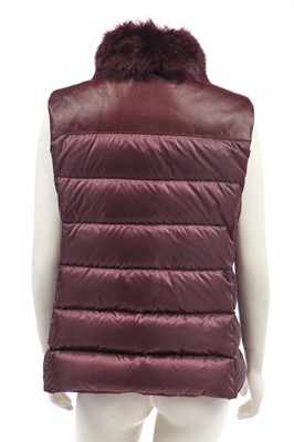 Lot 166 - A Ralph Lauren merlot shearling capelet, modern