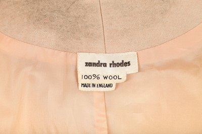 Lot 318 - A fine and rare Zandra Rhodes printed circular cape, 1970