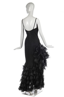 Lot 270 - A Maggy Rouff couture ruffled tulle evening gown, late 1930s