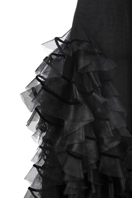 Lot 270 - A Maggy Rouff couture ruffled tulle evening gown, late 1930s