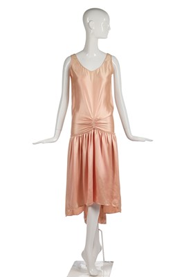 Lot 239 - A rare Louiseboulanger pink satin cocktail dress, 1925-26
