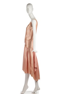 Lot 265 - A rare Louiseboulanger couture pink satin cocktail dress, 1925-26