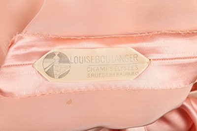 Lot 265 - A rare Louiseboulanger couture pink satin cocktail dress, 1925-26