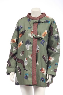 Lot 162 - A feather-printed padded jacket, modern