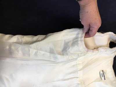 Lot 302 - A Courrèges pink and white checked mini-dress, 1968