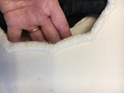 Lot 302 - A Courrèges pink and white checked mini-dress, 1968