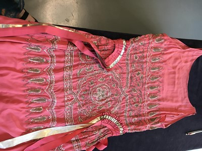 Lot 237 - A rare Alice Bernard evening dress, 1922-25