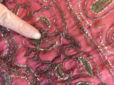 Lot 237 - A rare Alice Bernard evening dress, 1922-25