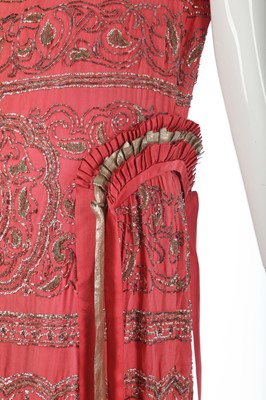 Lot 237 - A rare Alice Bernard evening dress, 1922-25