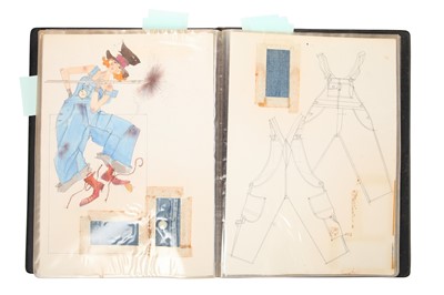 Lot 369 - John Galliano's Saint Martins 'Childrenswear' project folder, Volume 1, circa 1983
