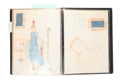 Lot 369 - John Galliano's Saint Martins 'Childrenswear' project folder, Volume 1, circa 1983