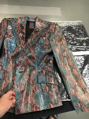 Lot 378 - A Galliano snakeskin jacket, 'Honcho Woman' collection, Spring-Summer 1991
