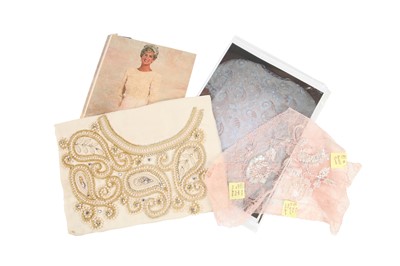 Lot 210 - A group of embroidery samples and ephemera relating to Princess Diana, by Peggy Umpelby ('Miss Peggy'), mainly 1990s