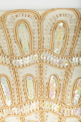 Lot 324 - Nina Baden-Semper's Bill Gibb cream Quiana jersey evening dress, Spring-Summer 1973