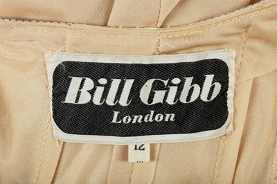 Lot 324 - Nina Baden-Semper's Bill Gibb cream Quiana jersey evening dress, Spring-Summer 1973