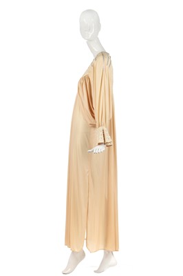 Lot 324 - Nina Baden-Semper's Bill Gibb cream Quiana jersey evening dress, Spring-Summer 1973