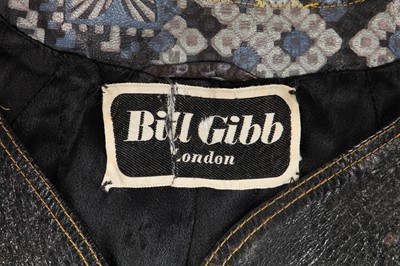 Lot 323 - Nina Baden-Semper's rare Bill Gibb printed leather jacket, circa 1972