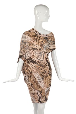 Lot 428 - An Alexander McQueen wood grain-print dress, 'Natural Dis-tinction, Un-Natural Selection', Spring-Summer 2009