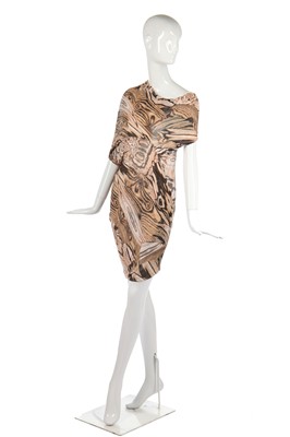 Lot 428 - An Alexander McQueen wood grain-print dress, 'Natural Dis-tinction, Un-Natural Selection', Spring-Summer 2009