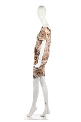Lot 428 - An Alexander McQueen wood grain-print dress, 'Natural Dis-tinction, Un-Natural Selection', Spring-Summer 2009