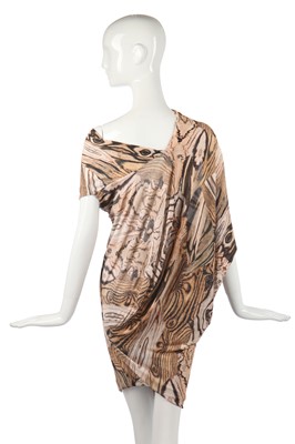 Lot 428 - An Alexander McQueen wood grain-print dress, 'Natural Dis-tinction, Un-Natural Selection', Spring-Summer 2009