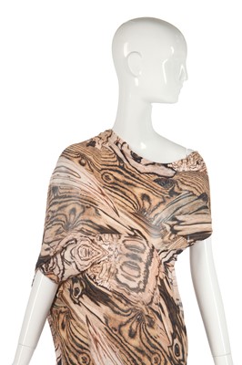 Lot 428 - An Alexander McQueen wood grain-print dress, 'Natural Dis-tinction, Un-Natural Selection', Spring-Summer 2009
