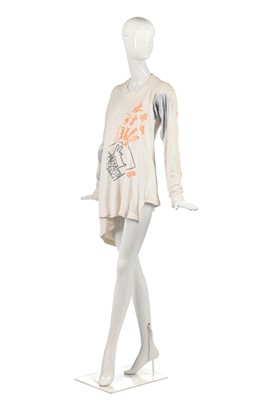 Lot 361 - A rare Vivienne Westwood/Malcolm McLaren and Keith Haring towelling shirt, 'Witches' collection, Autumn-Winter 1983-84