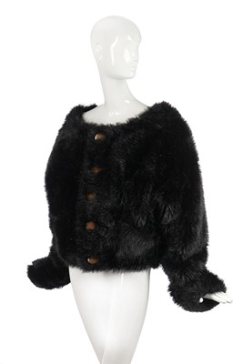 Lot 390 - A Vivienne Westwood faux-fur 'Gorilla' jacket, probably 'Always on Camera' collection, Autumn-Winter 1992