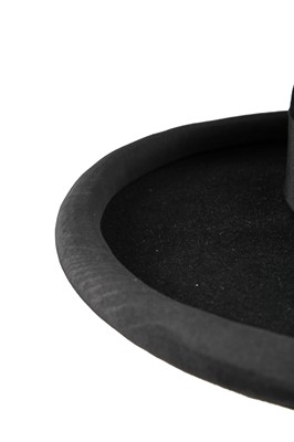 Lot 402 - An Yves Saint Laurent Cordobés-inspired black felt hat, Spring-Summer 1990