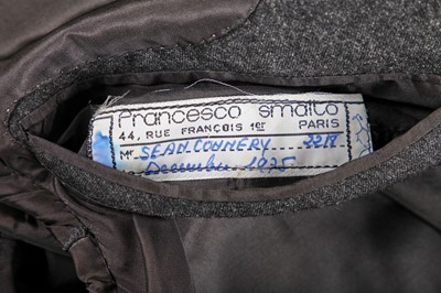 Lot 205 - Sean Connery's dark-grey wool suit, 1975