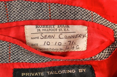 Lot 208 - Sean Connery's striped tweed jacket, 1971