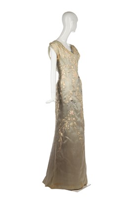 Lot 294 - A Christian Dior by Marc Bohan embroidered evening gown, early 1960s