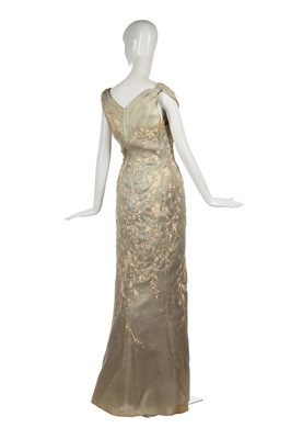 Lot 294 - A Christian Dior by Marc Bohan embroidered evening gown, early 1960s