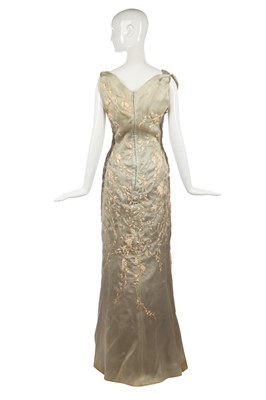 Lot 294 - A Christian Dior by Marc Bohan embroidered evening gown, early 1960s