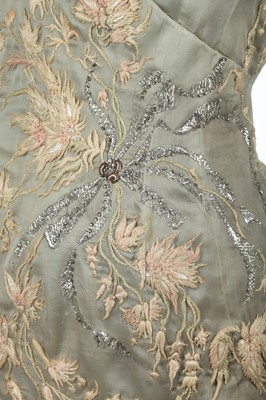 Lot 294 - A Christian Dior by Marc Bohan embroidered evening gown, early 1960s