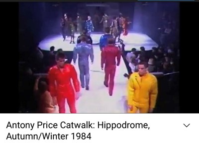 Lot 336 - A rare Antony Price men's futuristic quilted suit, 1981-83