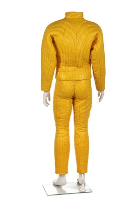 Lot 336 - A rare Antony Price men's futuristic quilted suit, 1981-83