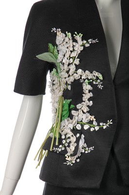 Lot 398 - A Christian Dior by Gianfranco Ferré 'Lily of the Valley' suit, circa 1990