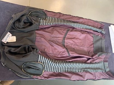 Lot 346 - A rare Jean Paul Gaultier ribbed jersey dress, 'Russian Constructivist' collection, Autumn-Winter 1986-87