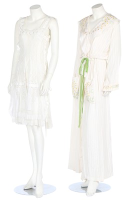 Lot 370 - A group of nightwear and other lingerie, 20th century