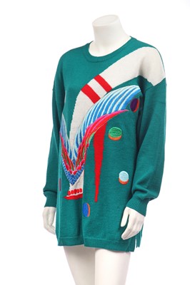 Lot 190 - A Kansai Yamamoto for Cygne Design Ltd. knitted acrylic jumper, 1980s