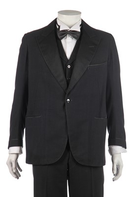 Lot 204 - A black wool dinner suit originally owned by Bing Crosby, 1923