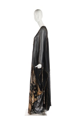 Lot 317 - A Thea Porter black chiffon abaya, circa 1971