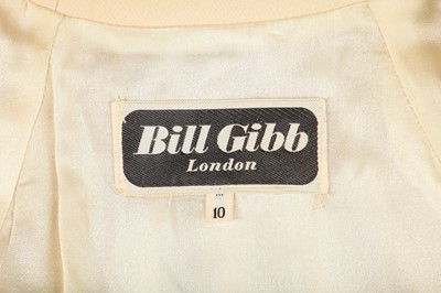 Lot 328 - A Bill Gibb embroidered ivory wool three-piece ensemble, circa 1974