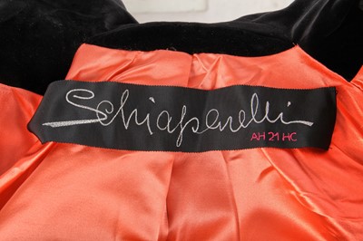 Lot 438 - A Daniel Roseberry for Schiaparelli couture black velvet jacket/dress, Autumn-Winter 2021-22
