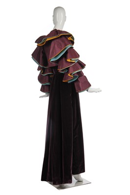 Lot 347 - A Roberto Capucci couture flamenco-inspired evening ensemble, mid-1980s