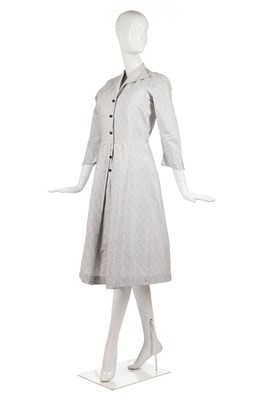 Lot 280 - A rare Horrockses printed cotton commemorative dress for the coronation of Queen Elizabeth II, 1953